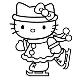 Раскраска: Привет котенок (мультфильмы) #36904 - Бесплатные раскраски для печати