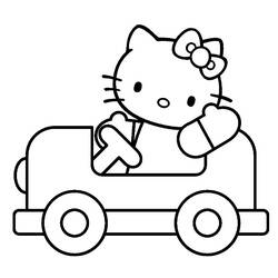 Раскраска: Привет котенок (мультфильмы) #36963 - Бесплатные раскраски для печати