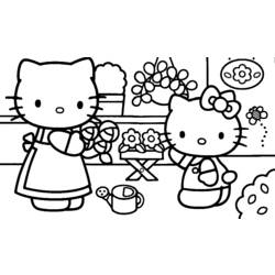 Раскраска: Привет котенок (мультфильмы) #36988 - Бесплатные раскраски для печати