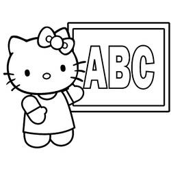 Раскраска: Привет котенок (мультфильмы) #37030 - Бесплатные раскраски для печати