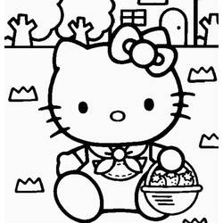 Раскраска: Привет котенок (мультфильмы) #37033 - Бесплатные раскраски для печати