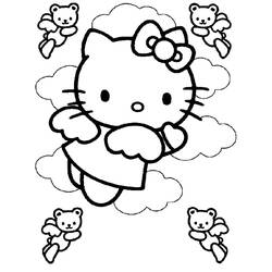 Раскраска: Привет котенок (мультфильмы) #37047 - Бесплатные раскраски для печати