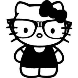Раскраска: Привет котенок (мультфильмы) #37052 - Бесплатные раскраски для печати