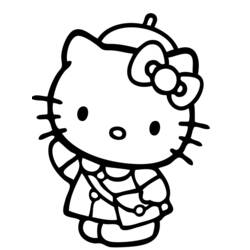 Раскраска: Привет котенок (мультфильмы) #37061 - Бесплатные раскраски для печати