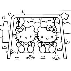 Раскраска: Привет котенок (мультфильмы) #37106 - Бесплатные раскраски для печати