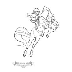 Раскраска: Horseland (мультфильмы) #53815 - Бесплатные раскраски для печати