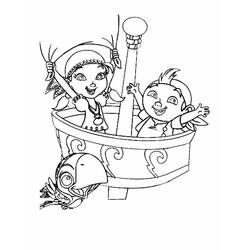 Раскраска: Джейк и Пираты Воображаемой Страны (мультфильмы) #42282 - Бесплатные раскраски для печати