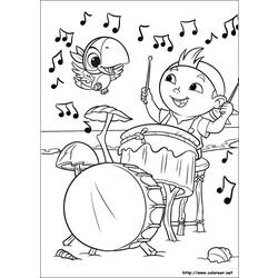 Раскраска: Джейк и Пираты Воображаемой Страны (мультфильмы) #42422 - Бесплатные раскраски для печати