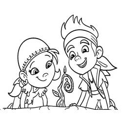 Раскраска: Джейк и Пираты Воображаемой Страны (мультфильмы) #42449 - Бесплатные раскраски для печати