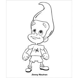 Раскраска: Джимми Нейтрон (мультфильмы) #48888 - Бесплатные раскраски для печати