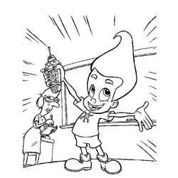 Раскраска: Джимми Нейтрон (мультфильмы) #48892 - Бесплатные раскраски для печати