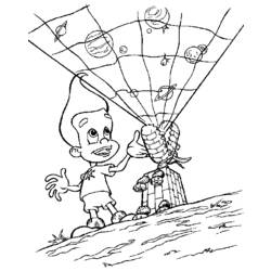 Раскраска: Джимми Нейтрон (мультфильмы) #48901 - Бесплатные раскраски для печати