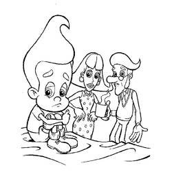 Раскраска: Джимми Нейтрон (мультфильмы) #48903 - Бесплатные раскраски для печати