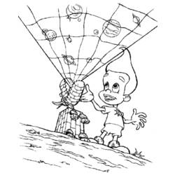 Раскраска: Джимми Нейтрон (мультфильмы) #48914 - Бесплатные раскраски для печати