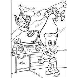 Раскраска: Джимми Нейтрон (мультфильмы) #48916 - Бесплатные раскраски для печати