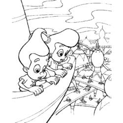 Раскраска: Джимми Нейтрон (мультфильмы) #48920 - Бесплатные раскраски для печати