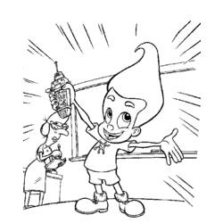 Раскраска: Джимми Нейтрон (мультфильмы) #48932 - Бесплатные раскраски для печати