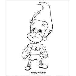 Раскраска: Джимми Нейтрон (мультфильмы) #49016 - Бесплатные раскраски для печати