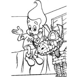 Раскраска: Джимми Нейтрон (мультфильмы) #49030 - Бесплатные раскраски для печати