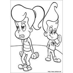Раскраска: Джимми Нейтрон (мультфильмы) #49044 - Бесплатные раскраски для печати