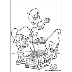Раскраска: Джимми Нейтрон (мультфильмы) #49046 - Бесплатные раскраски для печати