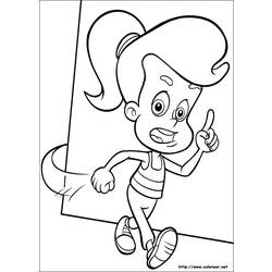 Раскраска: Джимми Нейтрон (мультфильмы) #49058 - Бесплатные раскраски для печати