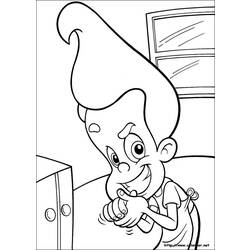 Раскраска: Джимми Нейтрон (мультфильмы) #49061 - Бесплатные раскраски для печати