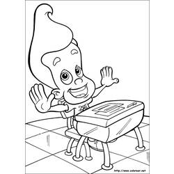 Раскраска: Джимми Нейтрон (мультфильмы) #49071 - Бесплатные раскраски для печати