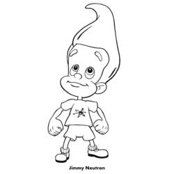 Раскраска: Джимми Нейтрон (мультфильмы) #49092 - Бесплатные раскраски для печати