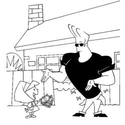 Раскраска: Джонни Браво (мультфильмы) #35230 - Бесплатные раскраски для печати
