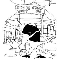 Раскраска: Джонни Браво (мультфильмы) #35236 - Бесплатные раскраски для печати