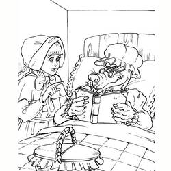 Раскраска: Красная Шапочка (мультфильмы) #49181 - Бесплатные раскраски для печати