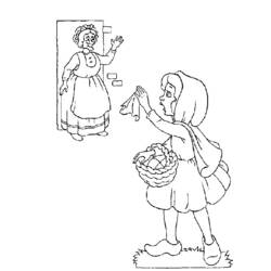 Раскраска: Красная Шапочка (мультфильмы) #49201 - Бесплатные раскраски для печати