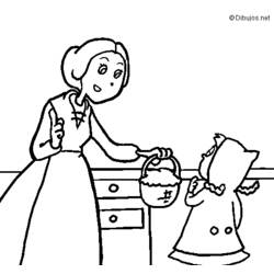 Раскраска: Красная Шапочка (мультфильмы) #49205 - Бесплатные раскраски для печати