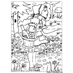 Раскраска: Красная Шапочка (мультфильмы) #49240 - Бесплатные раскраски для печати