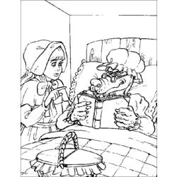 Раскраска: Красная Шапочка (мультфильмы) #49350 - Бесплатные раскраски для печати