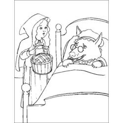 Раскраска: Красная Шапочка (мультфильмы) #49365 - Бесплатные раскраски для печати