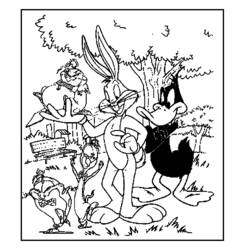 Раскраска: Looney Tunes (мультфильмы) #39148 - Бесплатные раскраски для печати