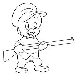 Раскраска: Looney Tunes (мультфильмы) #39280 - Бесплатные раскраски для печати
