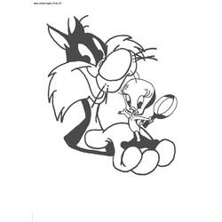 Раскраска: Looney Tunes (мультфильмы) #39297 - Бесплатные раскраски для печати