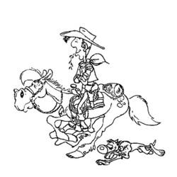 Раскраска: Счастливчик люк (мультфильмы) #25512 - Бесплатные раскраски для печати