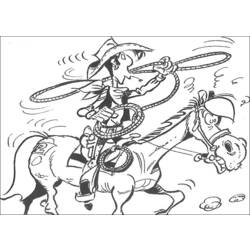Раскраска: Счастливчик люк (мультфильмы) #25518 - Бесплатные раскраски для печати