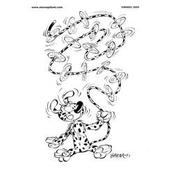 Раскраска: Marsupilami (мультфильмы) #50116 - Бесплатные раскраски для печати