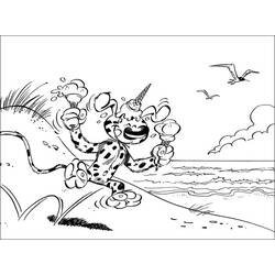 Раскраска: Marsupilami (мультфильмы) #50151 - Бесплатные раскраски для печати