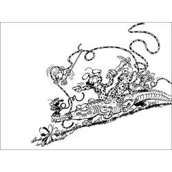 Раскраска: Marsupilami (мультфильмы) #50158 - Бесплатные раскраски для печати