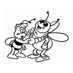 Раскраска: Майя пчела (мультфильмы) #28226 - Бесплатные раскраски для печати