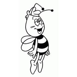 Раскраска: Майя пчела (мультфильмы) #28228 - Бесплатные раскраски для печати