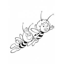 Раскраска: Майя пчела (мультфильмы) #28234 - Бесплатные раскраски для печати