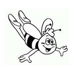 Раскраска: Майя пчела (мультфильмы) #28235 - Бесплатные раскраски для печати