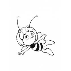 Раскраска: Майя пчела (мультфильмы) #28236 - Бесплатные раскраски для печати